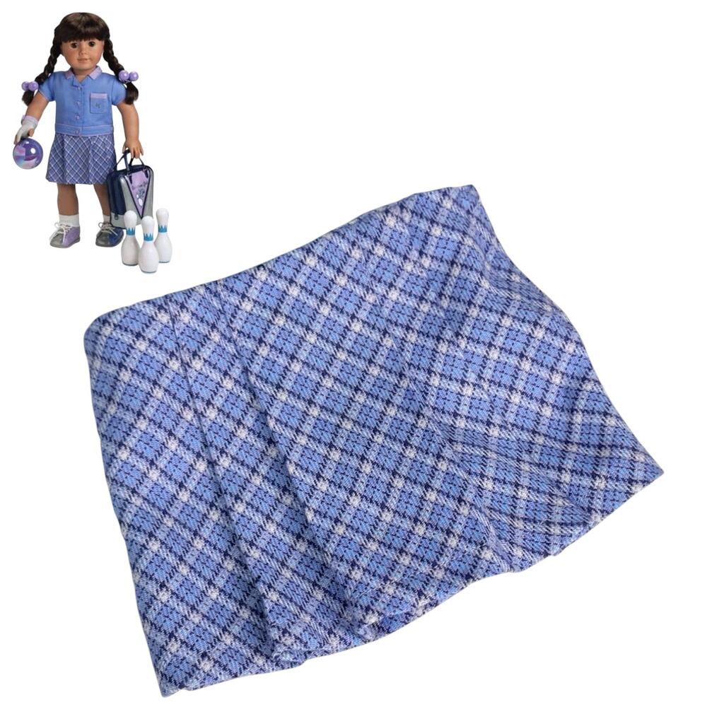 American Girl Doll Skort Bowling Alley Party Outfit Accessory Blue Purple Skirt